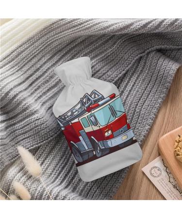 Fire Engine Hot Water Bottle with Plush Cover - Ideal Hand Warmer for Adults & Children | 26.5x15.3cm | International Shipping Available - Buy Online on GoSupps.com