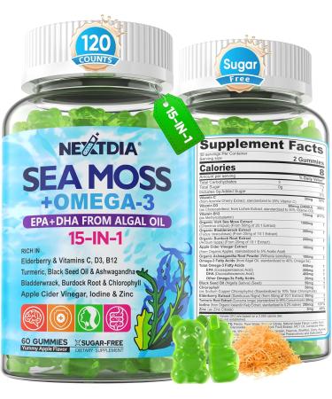 Bundle: Kids Calcium Gummies 1 Pack + Sea Moss Gummies for Adult 2Pack - Buy Online on GoSupps.com