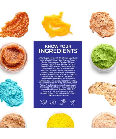 Cosmo Skin Care Premium Mixed Fruit Face & Body Scrub 500ml/16.9fl.oz, Smoothie, Moisturizes & Strengthens, Exfoliating, Youthful Glow, Facial Scrub, Face & Body Wash, All Skin Types, For Men & Women - Buy Online on GoSupps.com