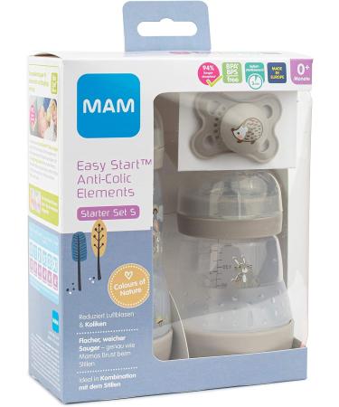 MAM Easy Start Anti-Colic Bottles & Soother Set - Grey Rabbit 3-Pack - Buy Online on GoSupps.com