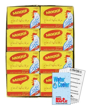 Bouillon Chicken Flavoured Cooking Cubes Bundle. Includes (1) Package of Bouillon Chicken Flavoured Cooking Cubes (504g 24 total cubes) with Water Cooler Trivia Game by BIG MAPLE . Add Flavour to your Meals Dinner Soup Sauces