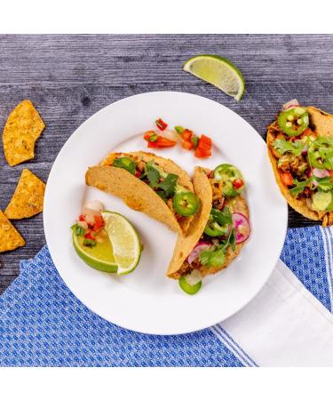 Mr. Tortilla - Low Carb 15 Calorie Keto Soft Taco Shells - Vegan Wraps for Quesadillas & Tostadas - Pico de Gallo Flavor - 24 Count - Buy Online on GoSupps.com