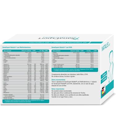 SanaExpert Natalis Lact Breastfeeding Vitamins with DHA Omega-3, Folic Acid, Fennel, Fenugreek - 90 Capsules - Buy Online on GoSupps.com