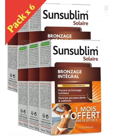 Nutreov Sunsublim Full Tan with Argan Oil - Pack of 6 x 30 Capsules - Buy Online on GoSupps.com