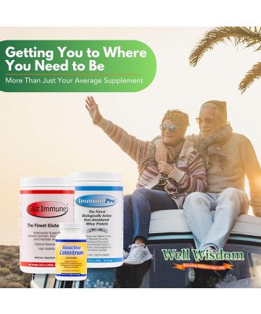 Bioactive Colostrum Well Wisdom 60g Bovine Supplement Powder Grass-Fed Year-Round Colostrum Powder Natural Immune Recovery Supplement - Buy Online on GoSupps.com