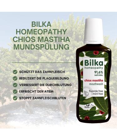 Bilka Homeopathy Chios Mastiha Mouthwash - Natural Gum Protection Plaque Reducing Fluoride & Menthol Free - 250ml - Buy Online on GoSupps.com