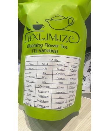LWXLJMJZC-12 Variety Flavors of Blooming Tea - Flowering Tea-Green Tea with Jasmine Flowers -All Tea Balls Individually Sealed - Buy Online on GoSupps.com