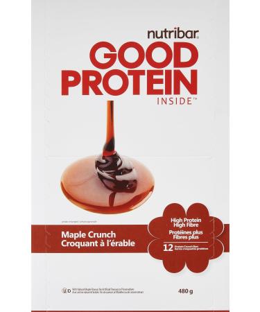 Nutribar Good Protein High Protein Bars Maple Crunch 13g Protein12 Bars Maple Crunch 5 Count (Pack of 1)