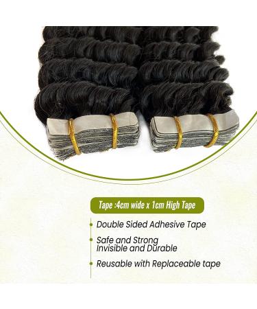 Kinky Curly Tape in Hair Extensions for Black Women - 16 Inch 50G/Pack - Buy Online on GoSupps.com