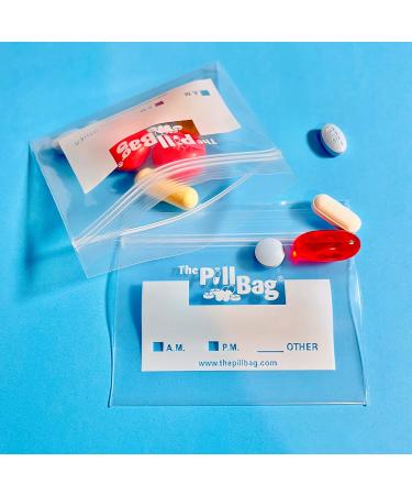 Buy The Pill Bag | 100 Pack | Reusable Waterproof & Portable Pill Organizer for Travel & Daily Use - Buy Online on GoSupps.com
