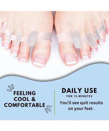 Deluxe Gel Silicone Toe Separator Set for Bunions & Overlapping Toes | Pain Relief Yoga & Pedicure Support Ideal for Men & Women - Buy Online on GoSupps.com