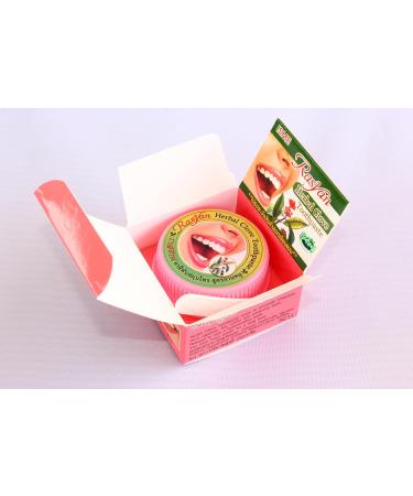 Ras Yan Herbal Clove Toothpaste - 25g Round Box | Authentic Thai Toothpaste for Fresh Breath - Buy Internationally - Buy Online on GoSupps.com