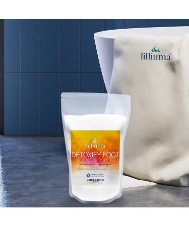 Detoxify Foot Soak 40oz with Mediterranean Sea Salt, Lemon, Orange & Ginger Essential Oils - Natural Ingredients - 2.5lb Pack - Buy Online on GoSupps.com