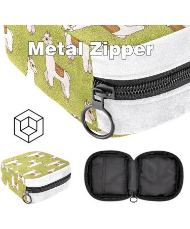 GIAPB Sanitary Napkin Storage Bag - Alpaca Print Period Tampon Makeup Pad Pouch - Buy Online on GoSupps.com
