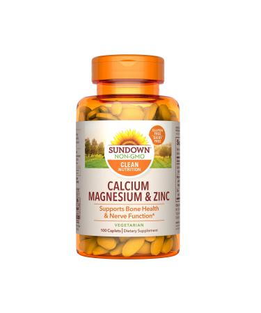 Sundown Naturals Calcium Magnesium & Zinc 100 Caplets