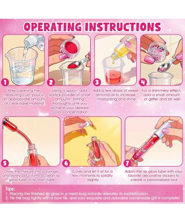 Kit Fabrique a Gloss kit de Fabrication de Gloss Lip gloss Making kits Creatif Adulte Cr ez Facilement Votre Propre glos-s Personnalis Cadeaux de Maquillage Amusants Bunt - Buy Online on GoSupps.com