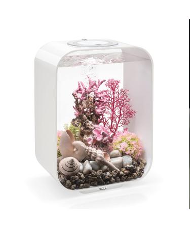 biOrb Life Aquarium, 4 Gallon Series 7 White with LED Lighting