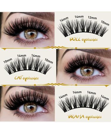 72 Cluster D Curl Individual Lash Clusters | DIY Soft Fluffy Eyelash Extensions - D-12 mm B 50 - Buy Online on GoSupps.com
