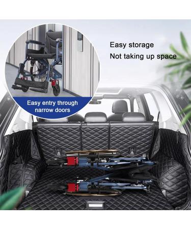 Manual Wheelchair Aluminum Alloy Multifunctional Folding Transport Wheelchair Self-propelled Anti-Tipping Wheelchair - Buy Online on GoSupps.com