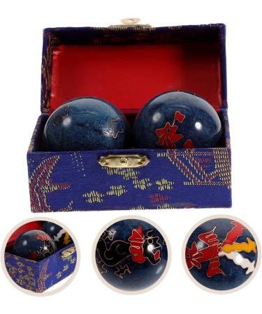 Buy Healeved Feng Shui Massage Balls Baoding Chinese Health Balls for Wrist Strength & Relaxation | Hand Exercise Fitness Ring - Medium Green - Buy Online on GoSupps.com