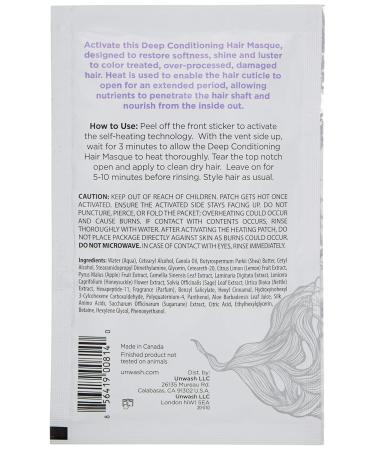 Unwash Deep Conditioning Hair Mask - Unisex | 0.14 kg | Nourish & Revitalize Your Hair | International Shipping Available - Buy Online on GoSupps.com