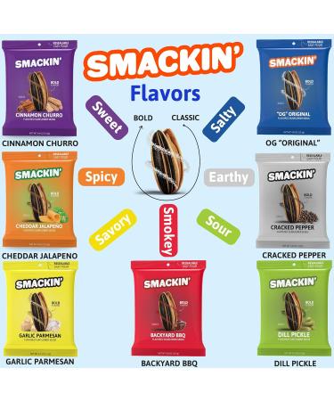 SMACKIN' Sunflower Seeds - Pack of 12 - 4 Oz. - Buy Online on GoSupps.com