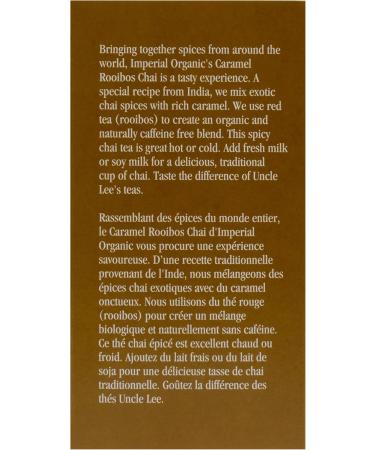imperial organic Organic Chai Tea Caramel Rooibus Naturally Caffeine-Free 18-pack - Buy Online on GoSupps.com