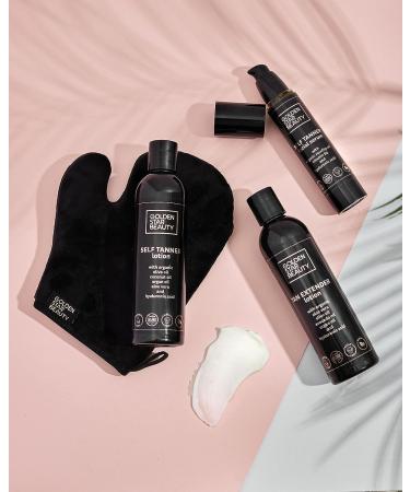 Organic Self Tanning Lotion for Natural Looking Tan with Tanning Mitt - Light to Medium - Buy Online on GoSupps.com