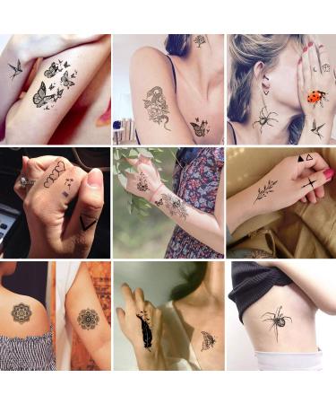 Yazhiji Large Sexy Flowers Collection Waterproof Temporary Tattoos - 49 Sheets for Women and Girls - Buy Online on GoSupps.com