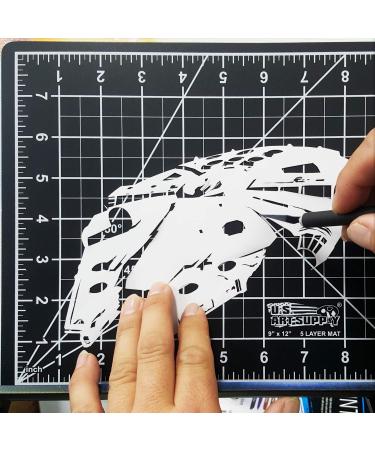 US Art Supply 18x24 Green/Black Self Healing Cutting Mat - Durable Non-Slip Design for Scrapbooking, Quilting, Sewing & Crafts - Buy Online on GoSupps.com