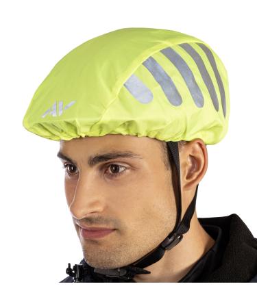 AVANA rain cover for bicycle helmet reflectors helmet cover reflective cover waterproof rain cover neon yellow - Buy Online on GoSupps.com