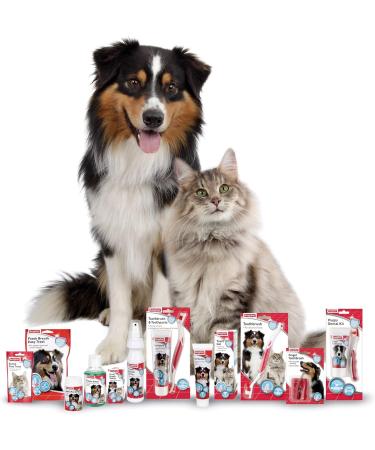 Beaphar Anti-Plaque Dental Powder for Dogs & Cats 75g Tub - Combats Plaque & Tartar, Prevents Bad Breath - Buy Online on GoSupps.com