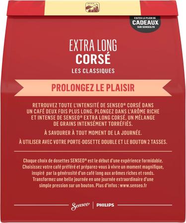 SENSEO Caf Extra Long Cors 20 dosettes souples - Lot de 5 (100 dosettes) Cors 20 Unit (Lot de 5) - Buy Online on GoSupps.com