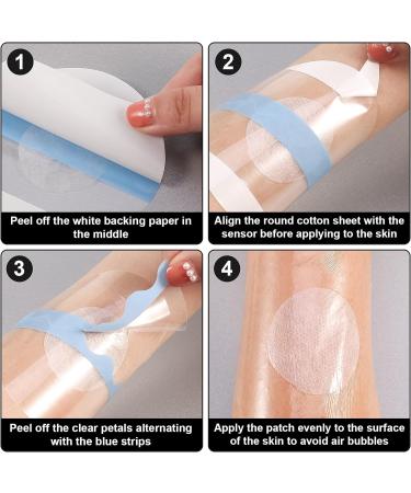 Freestyle Libre Sensor Covers 50 Pack Waterproof Libre Adhesive Patches Transparent CGM Patches Without Glue - Buy Online on GoSupps.com