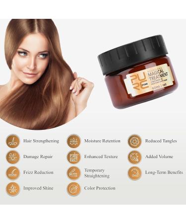 Glamza Pure Magical Hair Mask 60ml - Keratin & Argan 5 Seconds Treatment for Root Repair & Nourishing - Buy Online on GoSupps.com