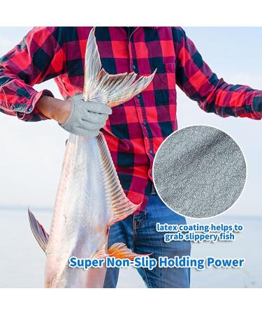ARCLIBER Fishing Glove for Men - Puncture Resistant Magnet Release Glove for Handling, Catching, Cleaning - Anti-Slip Grip Palm - Left Hand Large - Buy Online on GoSupps.com