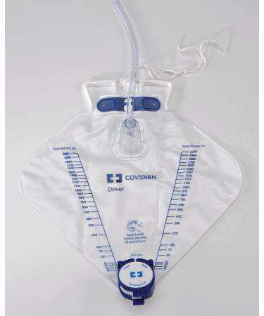 Curity Dover Anti-Reflux Drainage Bag 2,000 mL Qty 1 (Single)