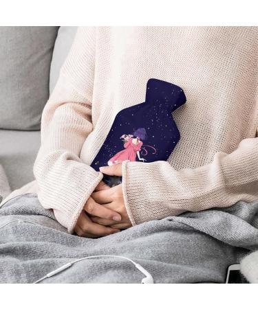 Dreamy Girl Hot Water Bottle with Plush Cover | Hand Warmer for Adults & Kids - 26.5x15.3cm - Buy Online on GoSupps.com