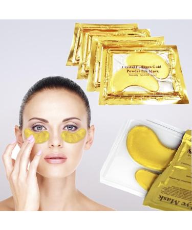 Premium Crystal Gold Collagen Eye Masks | Anti-Aging Hydration with Lavender Oil & Hyaluronic Acid 3 Pack Skin Care Patches - Buy Online on GoSupps.com