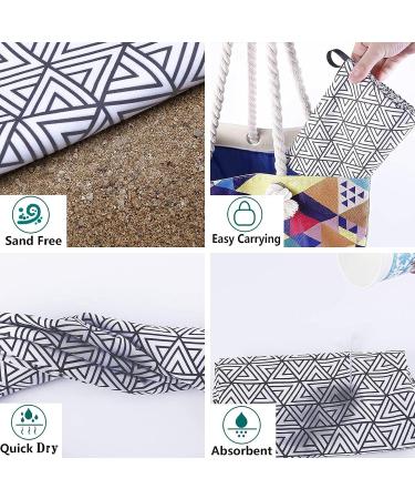 72x72 Oversized Microfiber Beach Towel - Fast Dry, Sand-Free, Personalized Gift for Men & Women - Ideal for Pool, Travel, Yoga - Buy Online on GoSupps.com