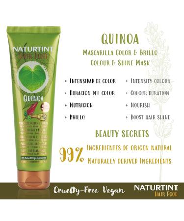 Phergal Laboratorios Naturtint Hair Food Quinoa Ultracoming capillary mask More intensity and duration of color Special hair dyed 99 of natural ingredients No grease Apt Method Curly 150ml - Buy Online on GoSupps.com