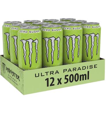 Monster Energy Ultra Paradise Pack of 12 cans of 500 ml - Buy Online on GoSupps.com