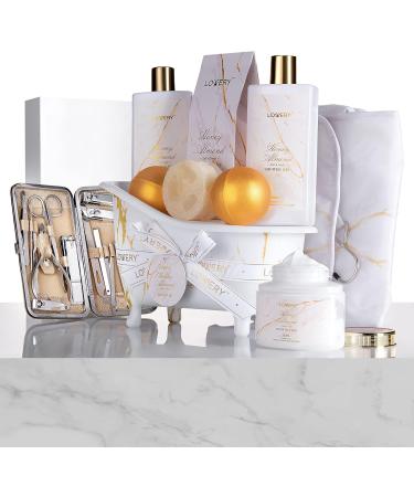 Ultimate Gift Basket for Mom - 31Pc Spa Self Care Kit | Stress Relief Gifts Birthday & Thank You Ideas | Honey Almond Bath & Body Essentials - Buy Online on GoSupps.com