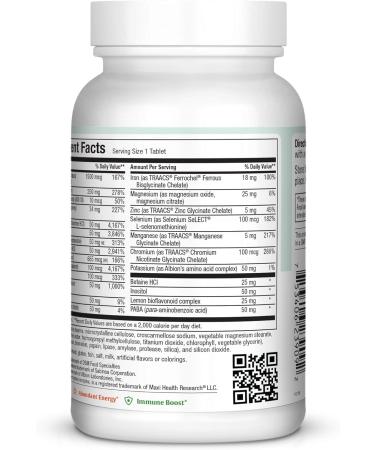 Maxi Health MAXIVITE Complete Multivitamin & Mineral with Iron 90 Tablets - Kosher - Buy Online on GoSupps.com