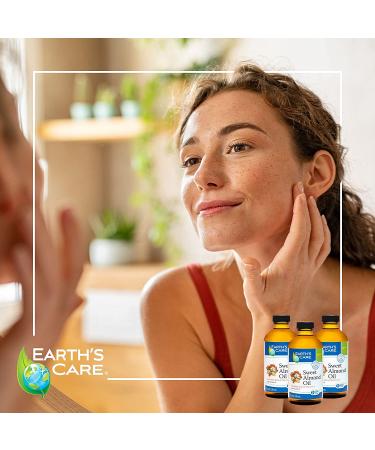 Earth's Care Sweet Almond Oil - Expeller Pressed 8 FL OZ for Skin & Hair Care - Buy Online on GoSupps.com
