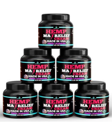 6PACK Healthergize Hemp Cream-Natural Premium Quality-Full Body Relief Instant Results-Hemp Oil Infused-Lavender Aloe Turmeric Aches Muscles Joints Muscles Back Knees Neck-Made in USA  - Buy Online on GoSupps.com
