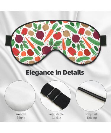 Shop Double-Sided Vegetables Sleep Mask - Soft Adjustable Eye Covers for Perfect Shading & Reduced Eye Edema | International Shipping Available - Buy Online on GoSupps.com
