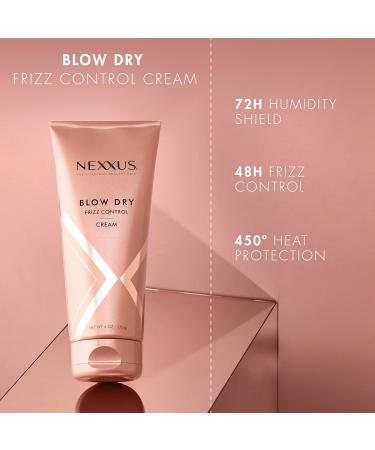 Nexxus Smooth & Full Blow Dry Balm 6 oz - Frizz Control, Volume, Heat Protect - Weightless Styling - Buy Online on GoSupps.com