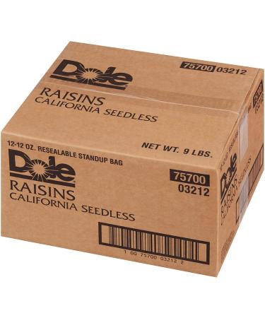 Dole California Seedless Raisins  Dried Fruit  Healthy Snack  12 Oz - Buy Online on GoSupps.com