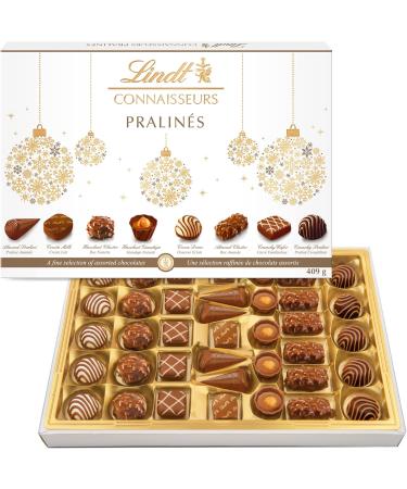 Lindt - Praline KNOWLEDGE Box - Assorted Milk and Dark Chocolate Pralines - Ideal for Christmas 410g - Buy Online on GoSupps.com